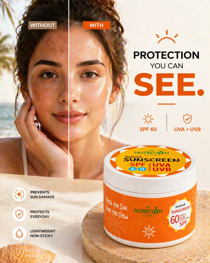 SunLock SPF 60 Sunscreen – UVA/UVB Protection